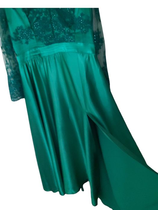 Rochie lungă ocazie verde