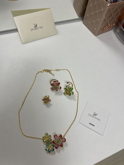 Pandantiv+ cercei Idyllia x swarovski