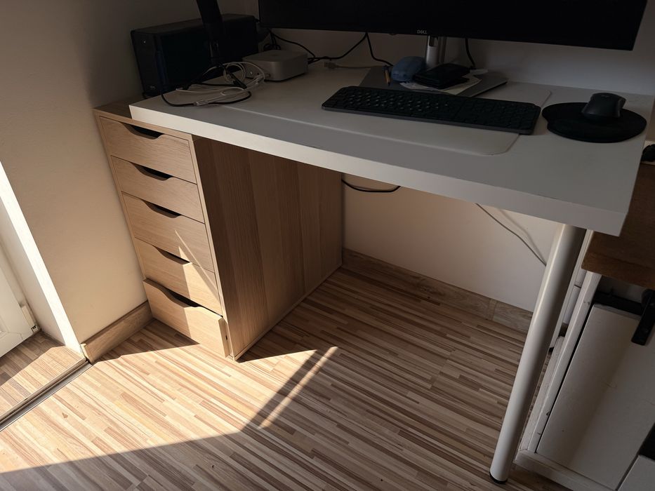 Бюро IKEA LINNMON + шкаф с чекмеджета ALEX – комплект