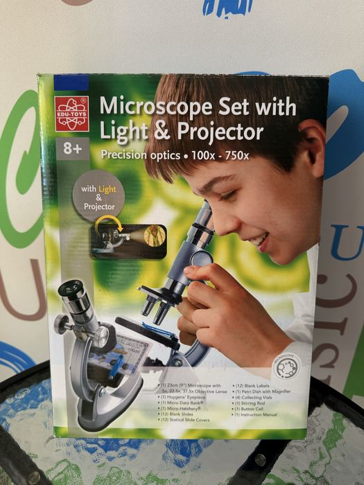 Детски микроскоп с осветление и проектор