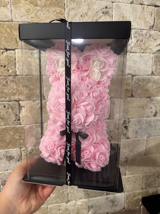 Мечета и зайчета от рози, мечета с LED лампички светещи