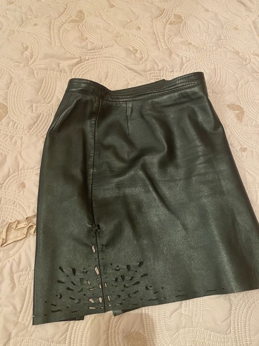 Кожаная юбка