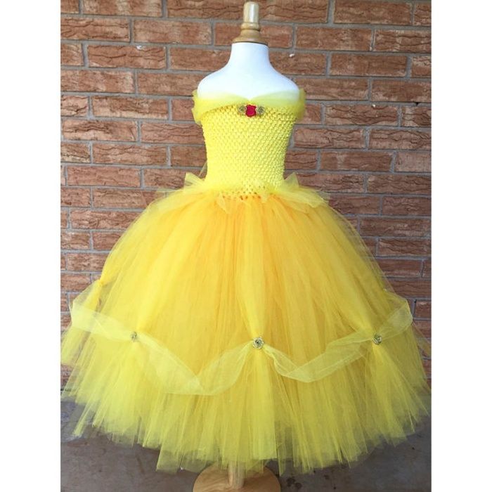 Rochita TUTU Printesa Belle Frumoasa si Bestia Soare Serbare Stea Vara