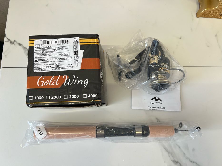 Зимний спиннинг в сборе. Перчатки. Новый.