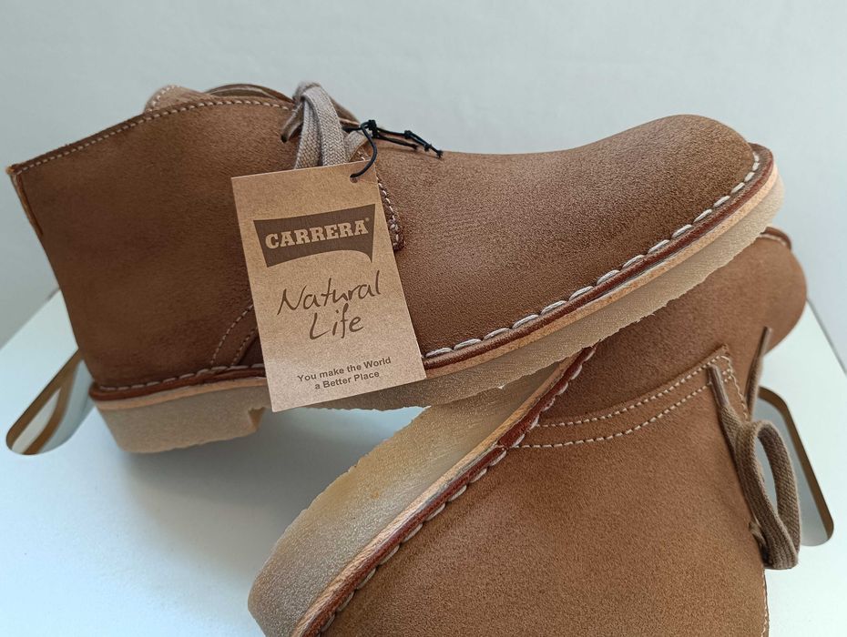 Ghete chukka 44 45 42 43 premium Carrera NOI piele naturala moale