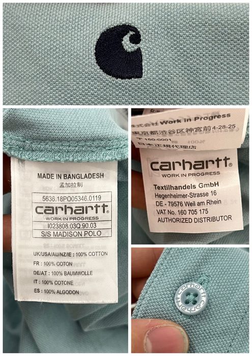 Tricou CARHARTT Polo (M barbat) guler bumbac Madison vans