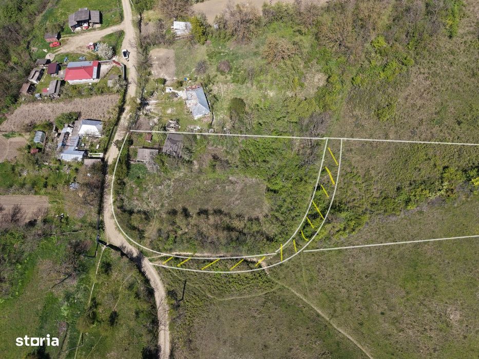 Teren de vanzare + casa in Gorghesti, Bacau – 7.391 mp, zona linisti