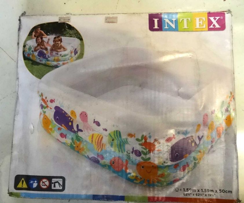 бассейн надувной детский 159х159х50