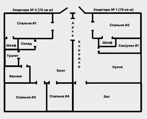 Новостройка , 5/3/4, 140м2 Ориентир: Ц-6, Минор СРОЧНО !!