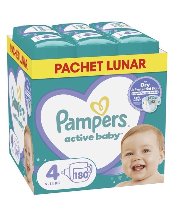 Pampers пелени active и premium baby