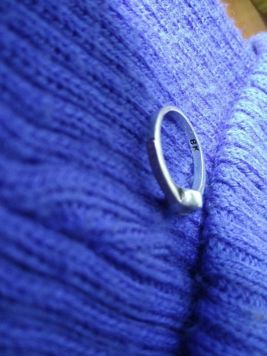 кольцо из чистого серебра