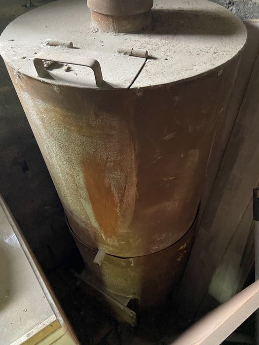 Печь с бочкой для бани