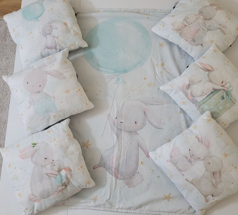 Бортики-подушки, простыня, одеялко, клеенка 8000