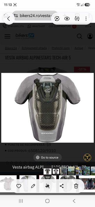 Vesta de protectie Airbag Alpinestars TECH-AIR 5
