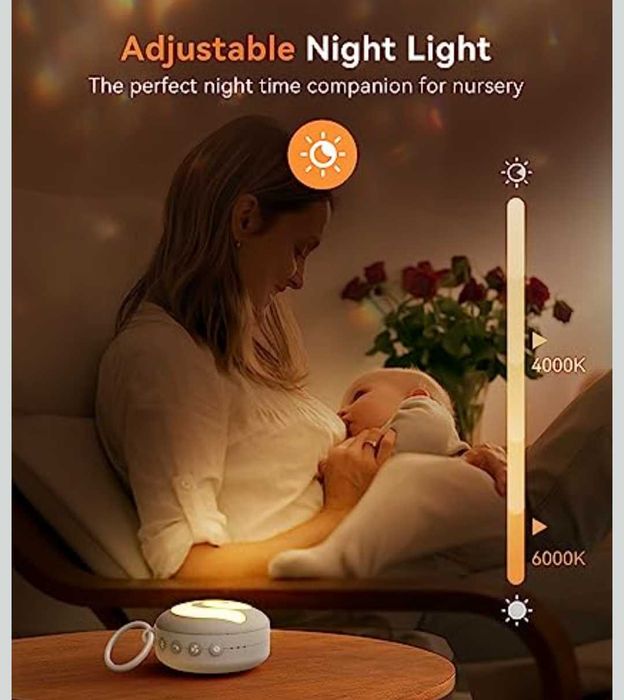 Dreamegg машина за бял шум D11 преносима нощна светлина за бебета,деца