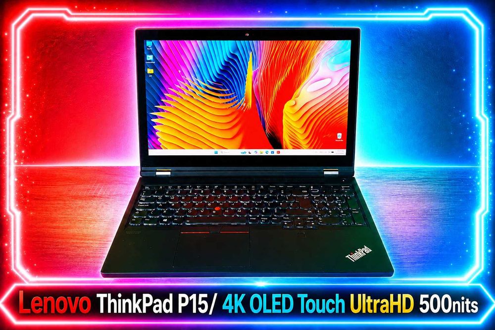 15.6 OLED Touch 4K Ultra HD/Intel Core i7 10850H/16GB RAM/512GB SSD/NVidia Quadro T2000 4GB/Lenovo ThinkPad P15 g1 WorkStation работна станция