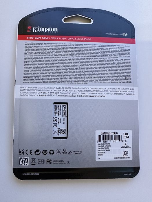 SSD Kingston A400 240GB  SATA-III 2.5inch