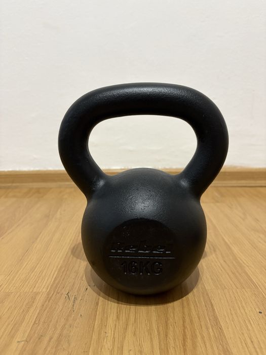 Kettlebell 16 kg FONTĂ Rebel + Mânere Flotări
