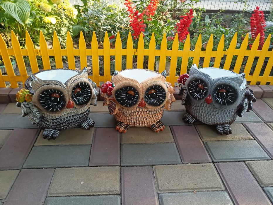 Совы кашпо для цветов