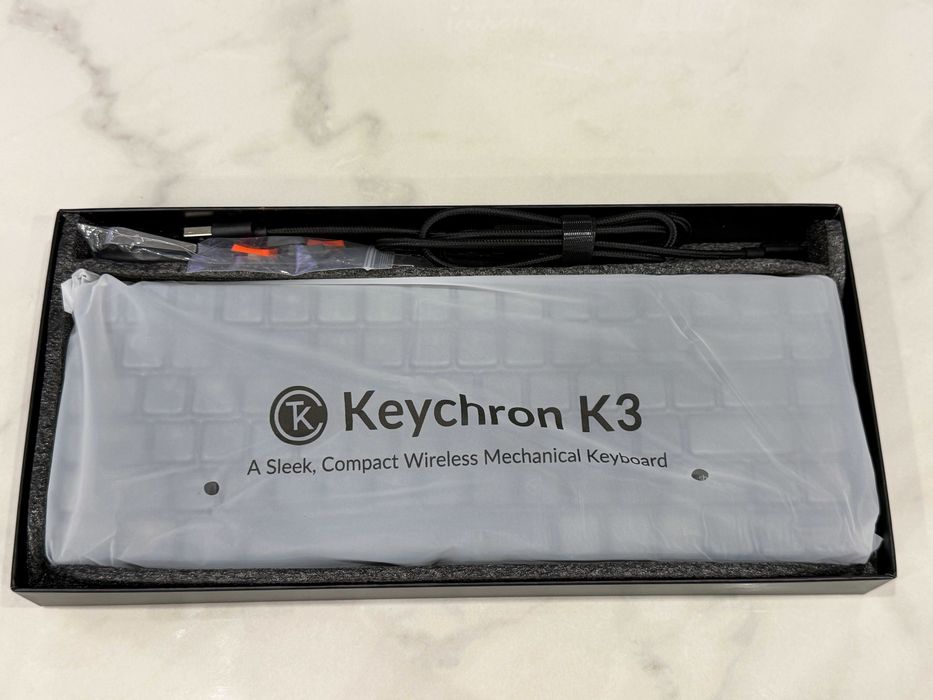 Keychron K3 (K3E1) гейминг механична клавиатура с нисък профил (Bluetooth/кабел)