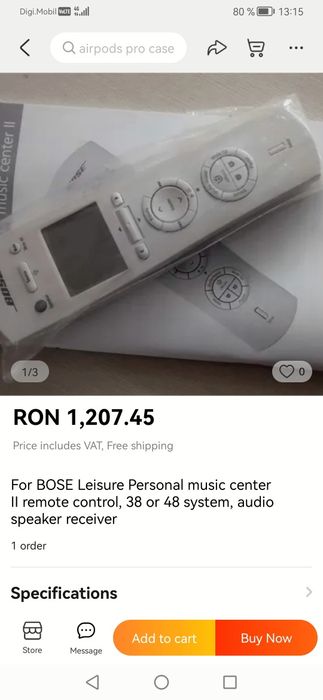 Bose RC48 S2 - 40 telecomanda universala bose ocazie