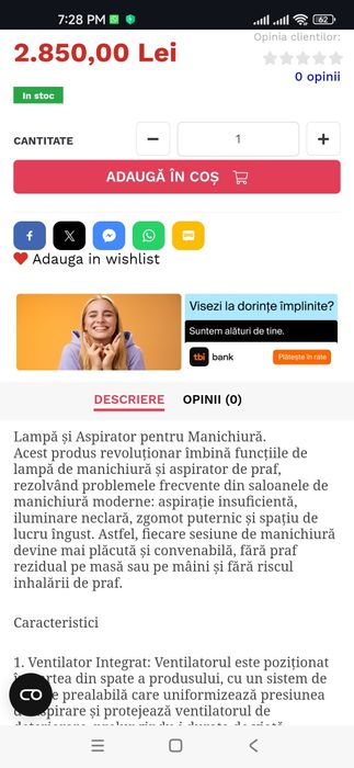 Aspirator profesioal unghii