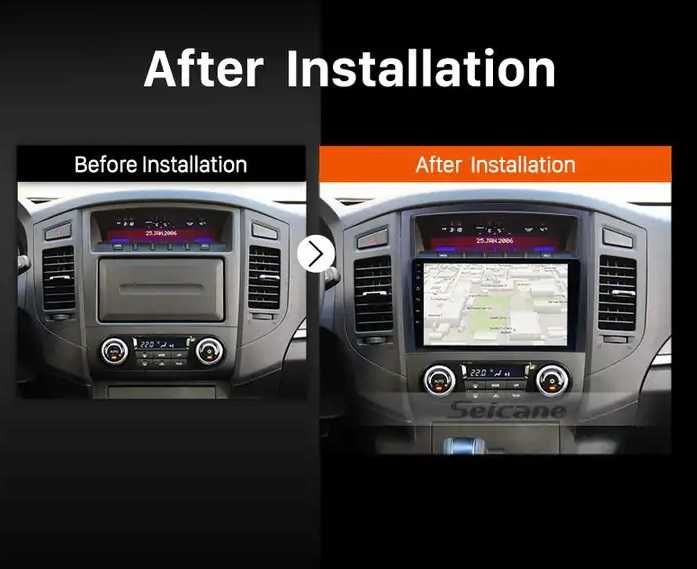 Мултимедия за Mitsubishi Pajero Двоен дин Навигация Android плеър 2DIN