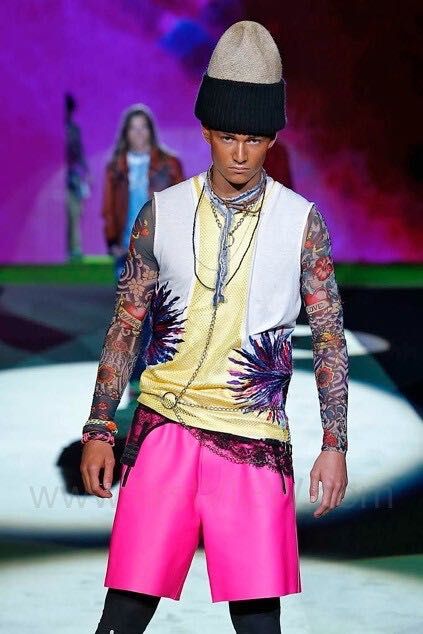 DSQUARED² white mesh