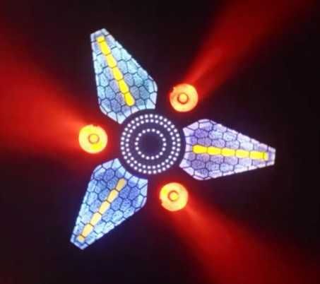 Lumini rotative 350W stil retro cob rgbw dj formatii club efecte scena