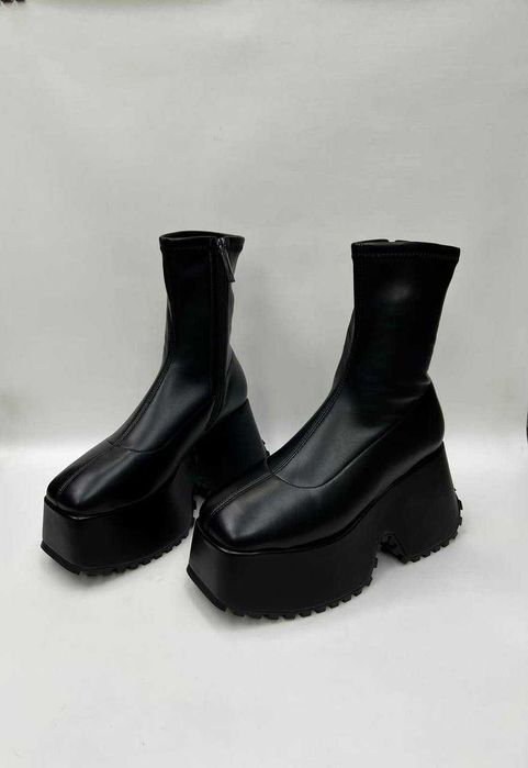 Модные  кожаные ботинки, размер 37-38