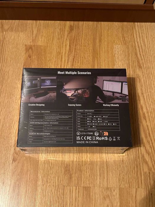 Ace Magician MiniPC Ryzen 5800U 4.4Ghz 32Gb Ram 512Gb Radeon Vega 8 4K