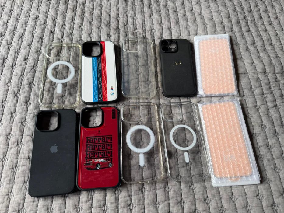 Iphone 16 pro max кейсове и 2 протектора нови за екран