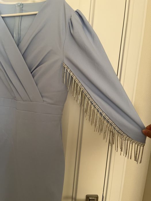 Платья 48-50 голубого цвета