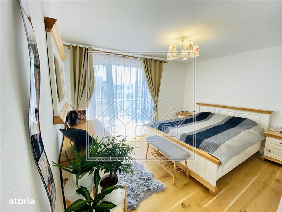 Penthouse mobilat si utilat modern cu terasa de 40 mp