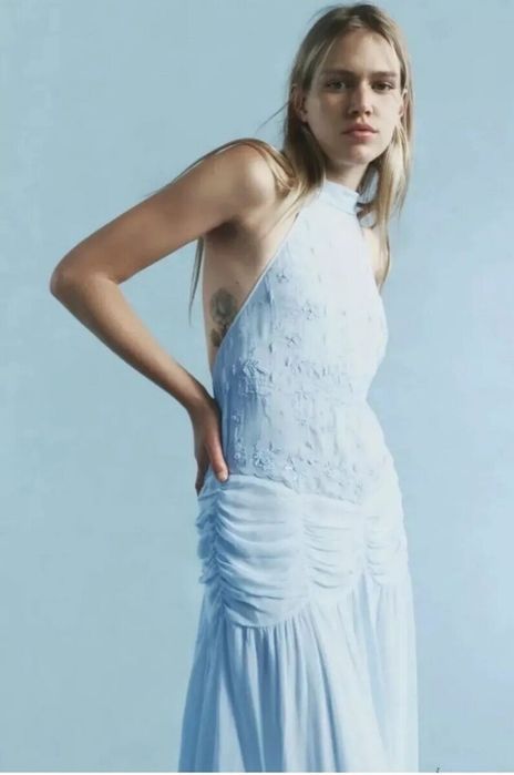 Rochie cu brodarie Zara limited edition