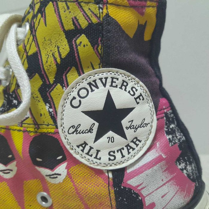 Converse x Batman 80th Anniversary White Chuck Taylor 70 DC. Size 39.