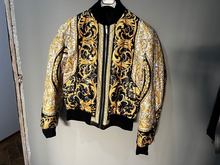 Двулицево мъжко яке Versace Multicolor Reversible Bomber Jacket