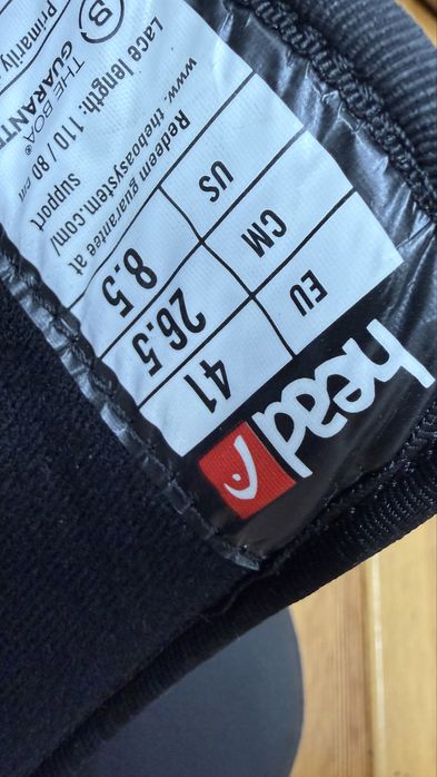 Boots noi head three lyt boa  mondo 26,5 europa 41