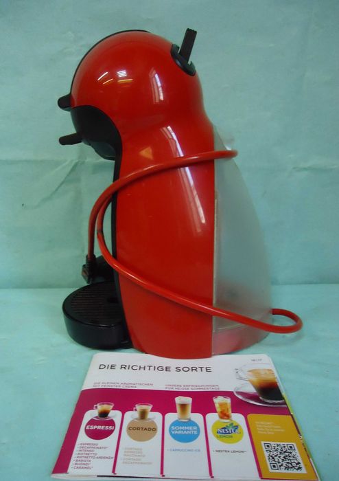 Кафемашина с гаранция 1 година NESCAFÉ® за капсули Dolce Gusto Krups Piccolo.Black Red