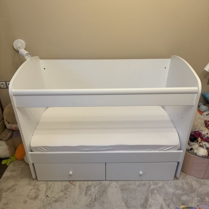 Детско легло 124/64 бяло