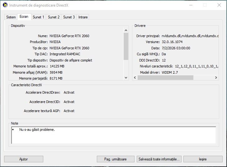 ‼️Vand urgent‼️MSI GeForce RTX 2060 6GB GDDR6 – Dual Fan – Funcțională, testată
