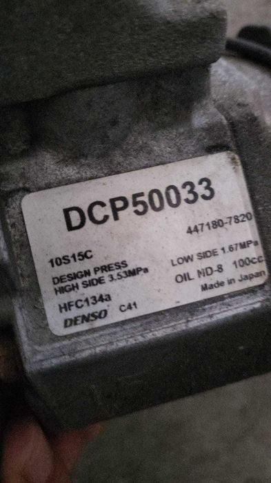 Compresor AC pentru Toyota Rav4 II DENSO DCP50033