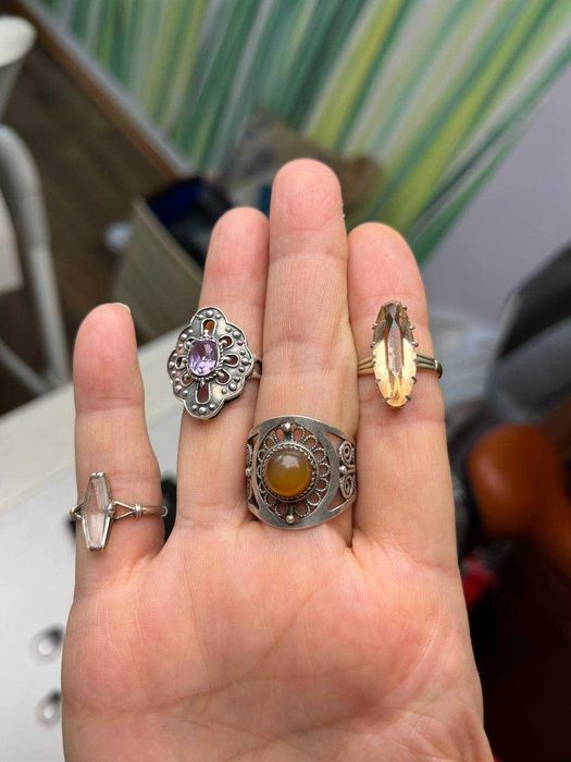 Кольца серебро 875 проба СССР