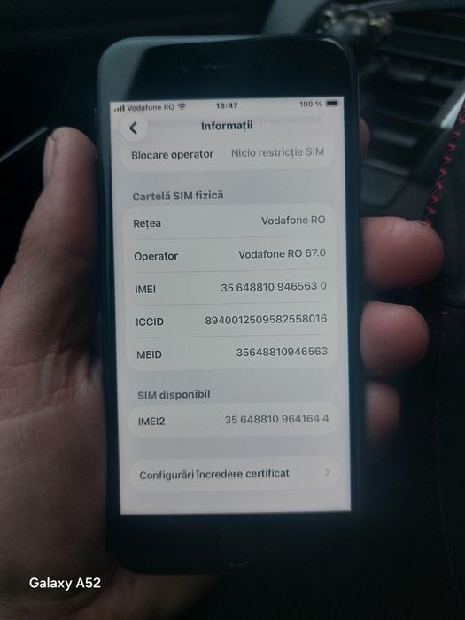 Iphone SE 2020. baterie 83%