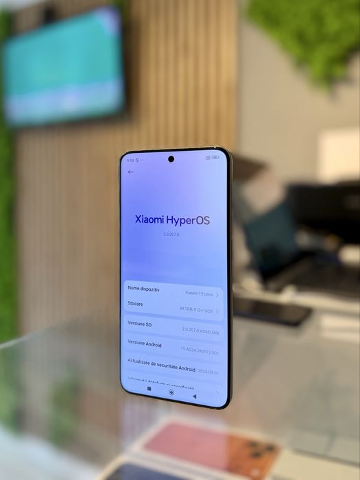 **ATS GSM**Xiaomi 15 Ultra 5g 512Gb Silverchrome/Fact+Gar 12 luni