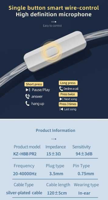Новые запечатанные планарные KZ PR2 Hi-Fi