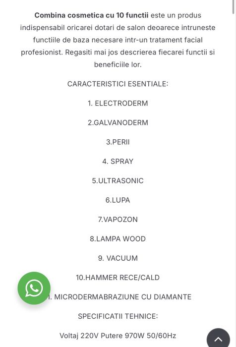 Vand combina Cosmetica profesionala 10+1 functii