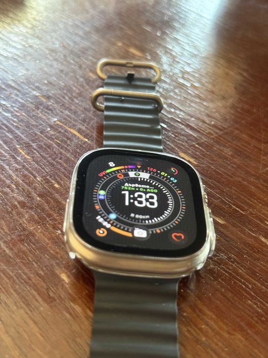 Apple Watch Ultra, КАТО НОВ 49mm, титаниево-керамичен корпус, сапфирено стъкло, GPS + Cellular