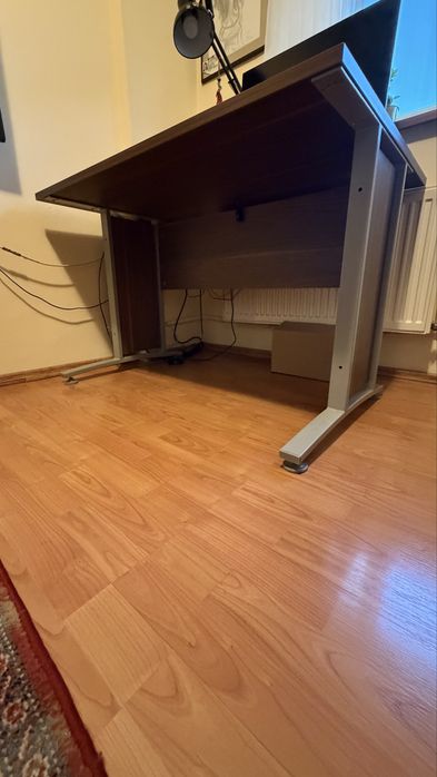 Birou pe structură metalică, blat 120*80*2,5 cm