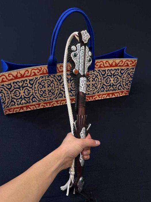 Подарок Мужчине Камча Камшы Кожа Сувенир РУЧНАЯ Алматы